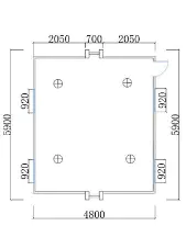 2 Bedroom Expandable House